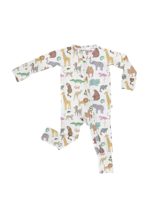 Zoo Crew Convertible Zip Pjs