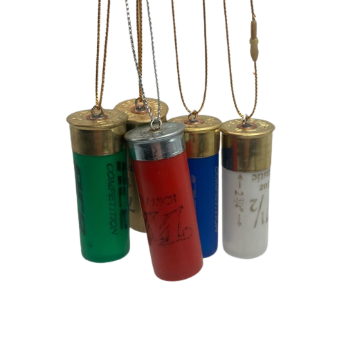 Shotgun Shell Christmas Ornaments (5 pack) : Hollow Shells Assorted Pack