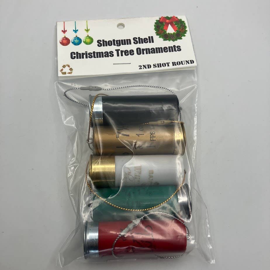 Shotgun Shell Christmas Ornaments (5 pack) : Hollow Shells Assorted Pack