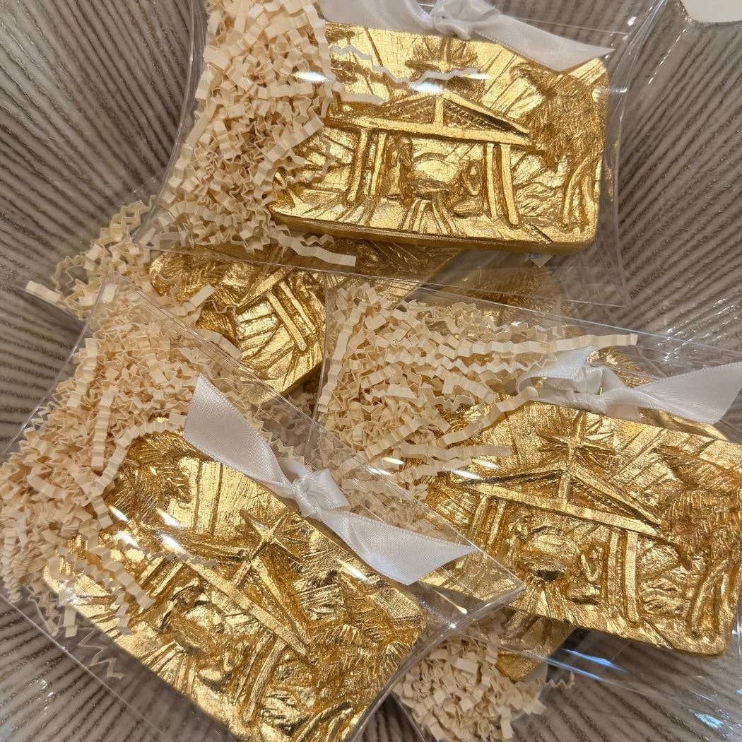 Nativity Ornament Gold
