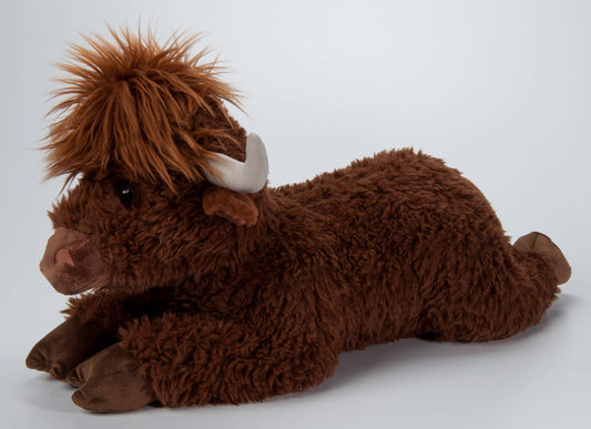 24" Floppy Highland Cow Chocolate