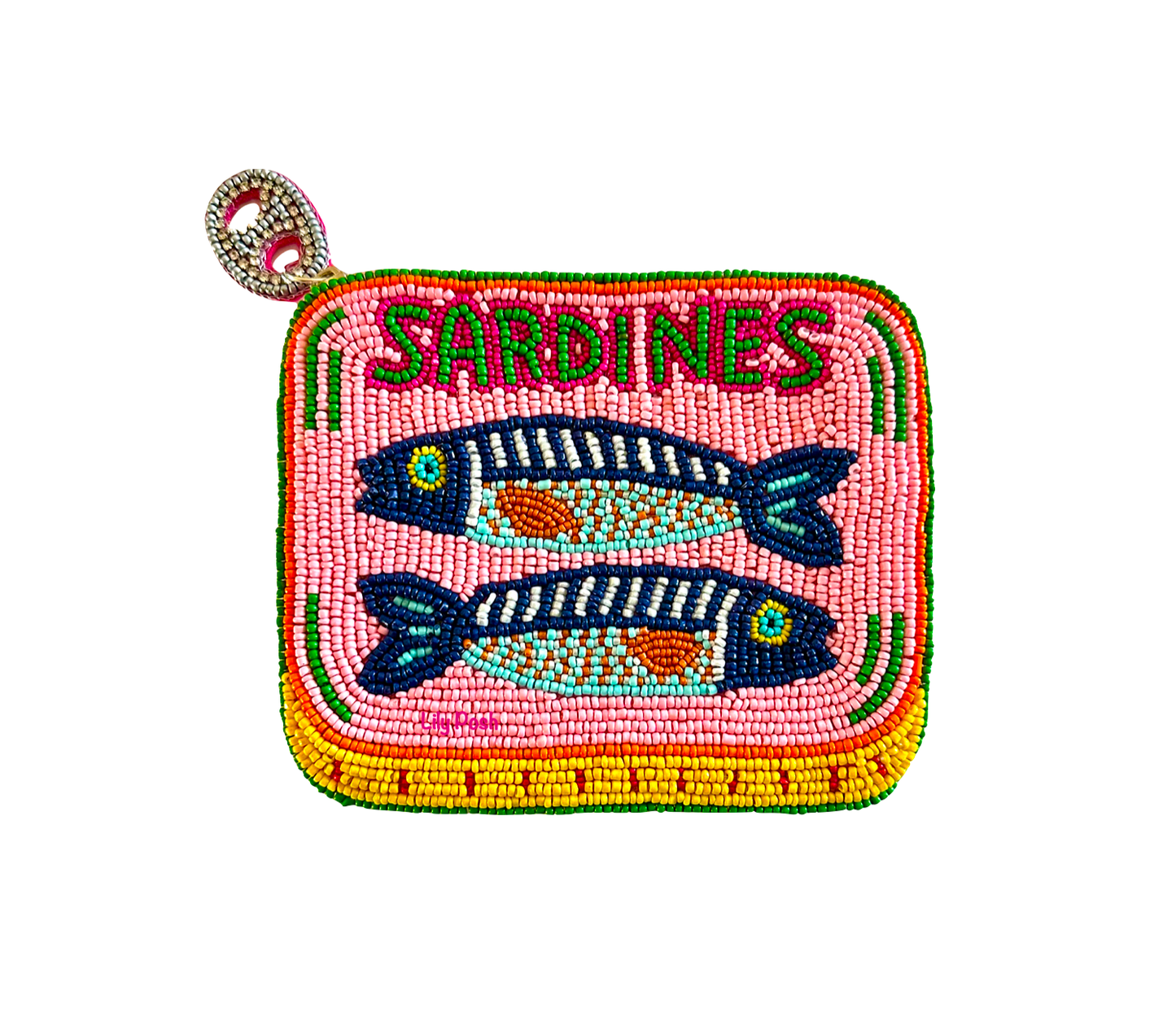 Beaded Sardines Coin Purse
