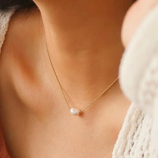 Kinney Non-Tarnish Natural Pearl Necklace