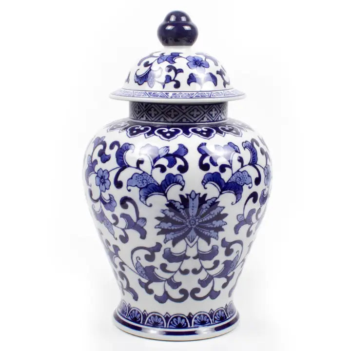Porcelain Chinoiserie Ginger Jar - Extra Large