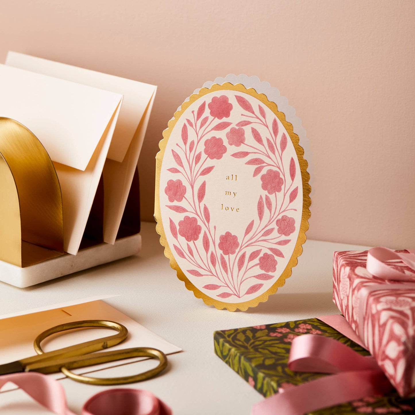 Rose Flora 'All My Love' Card