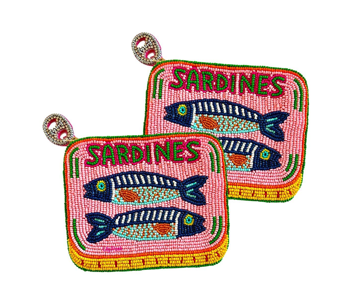 Beaded Sardines Coin Purse