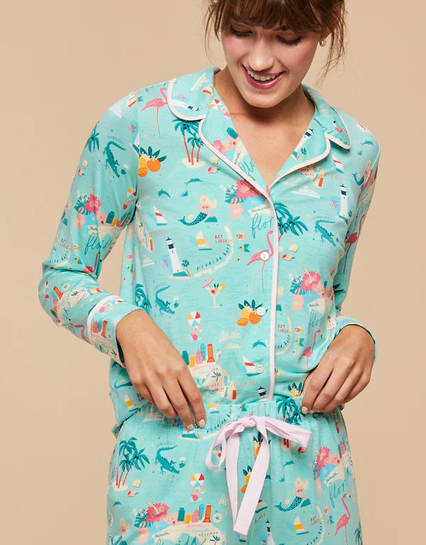 Florida Long Sleeve Pajama Top