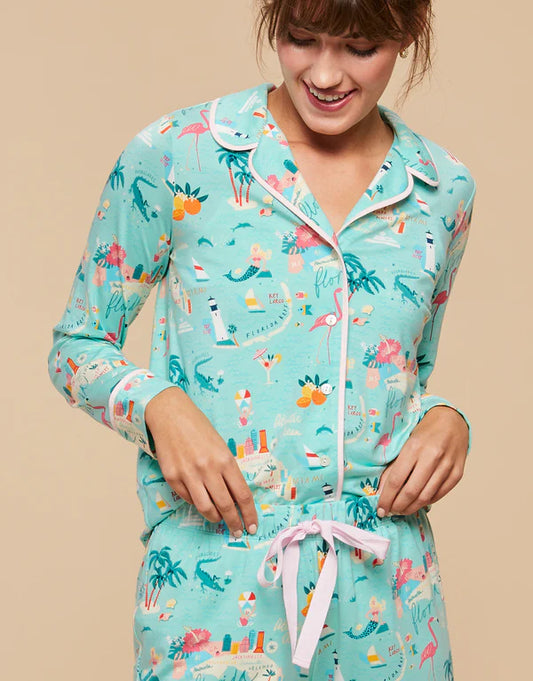 Florida Long Sleeve Pajama Top