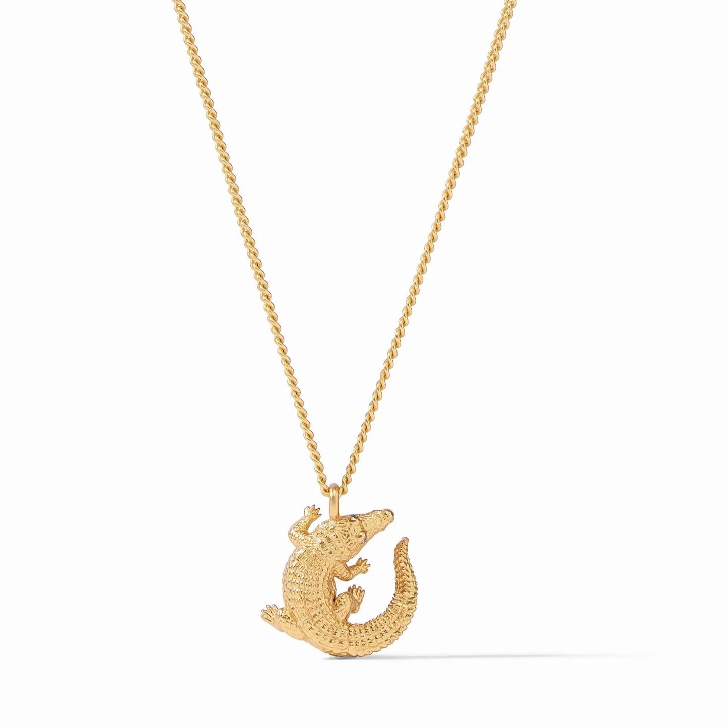 Julie Vos Alligator Solitaire Necklace