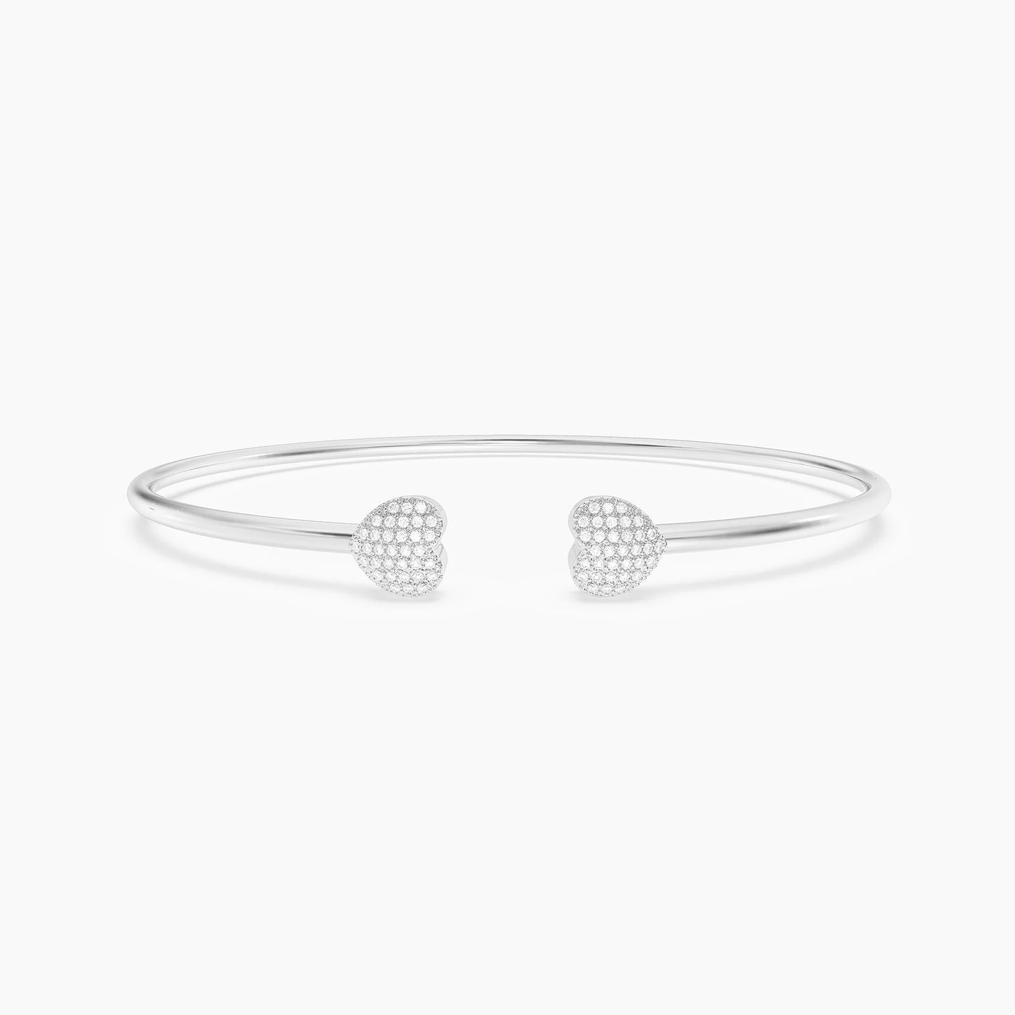 Waterproof Twin Heart Bracelet Silver M