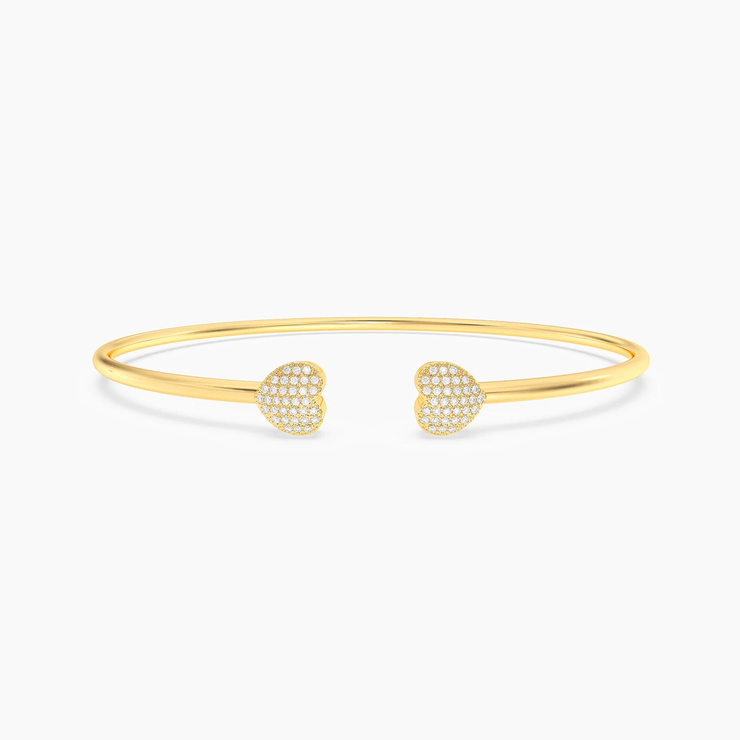 Waterproof Twin Heart Bracelet Gold M