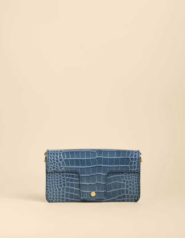 Siren Cassie Crossbody Indigo Croc
