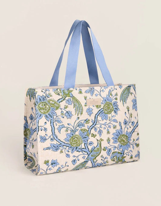 Market Tote Japonica Bird Green