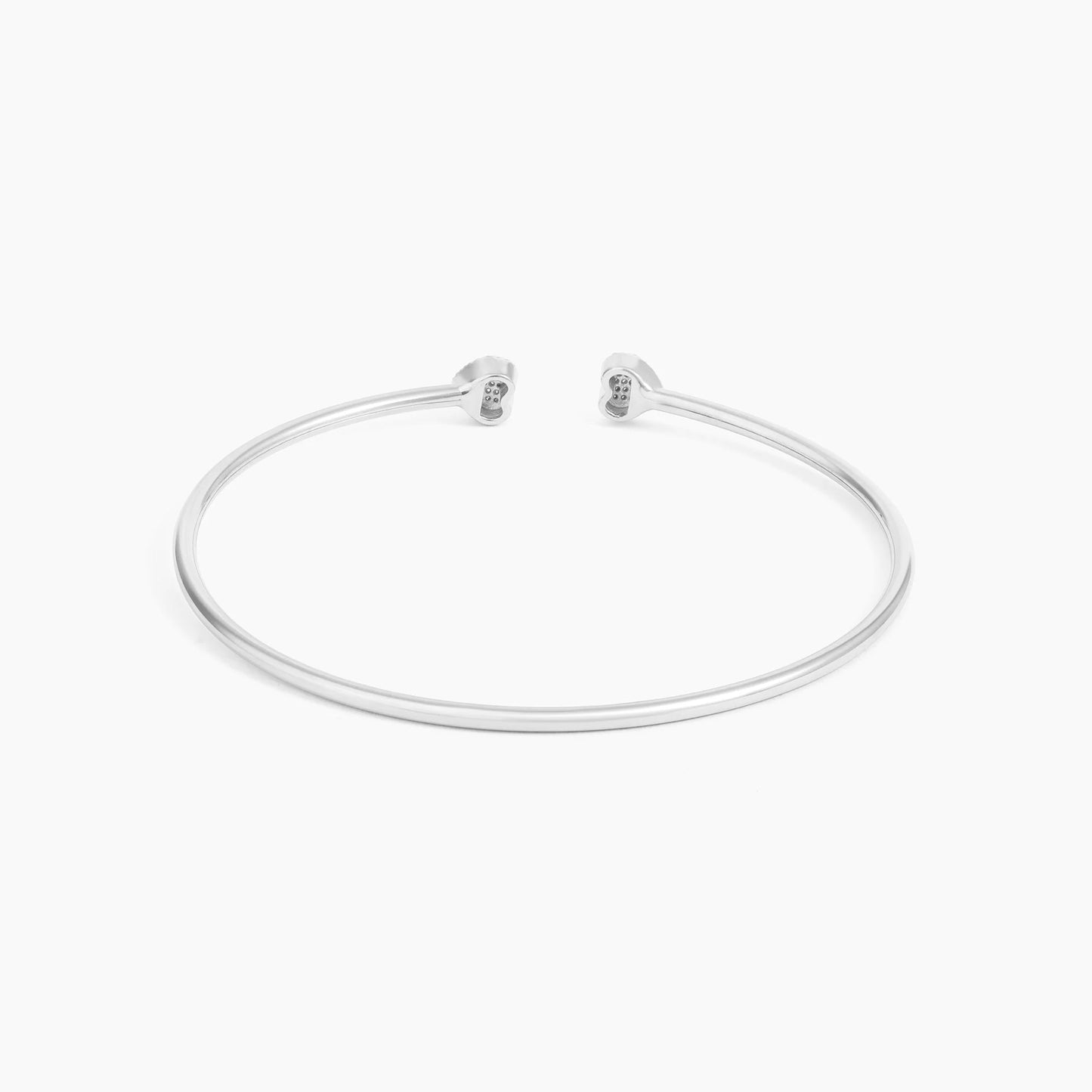 Waterproof Twin Heart Bracelet Silver M