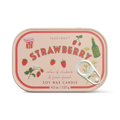 Bistro 4.5 oz Tin Candle - Strawberry