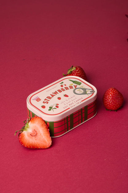 Bistro 4.5 oz Tin Candle - Strawberry