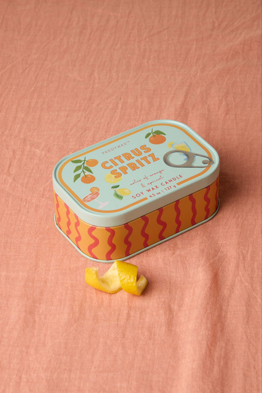 Bistro 4.5 oz Tin Candle - Citrus Spritz