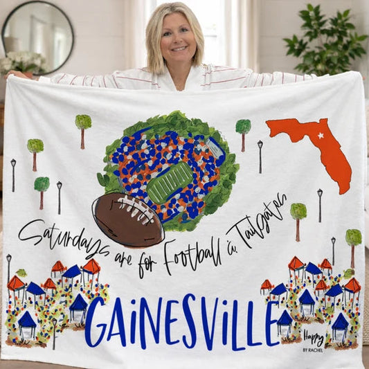 Gainesville Saturdays Game Day Fleece Blanket