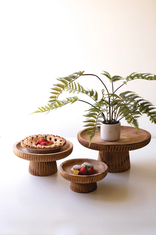 Etched Wooden Display Stand