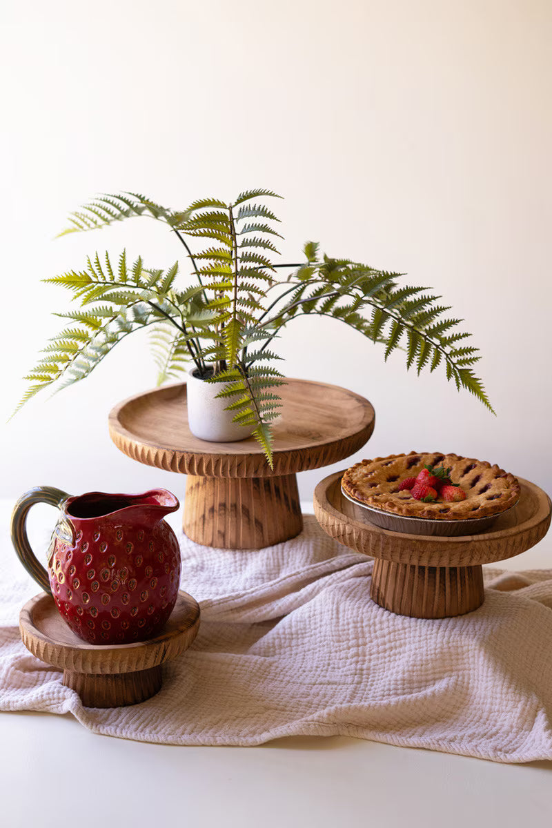 Etched Wooden Display Stand