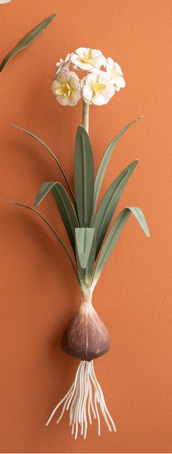 Painted Metal Flower Wall Sconce
