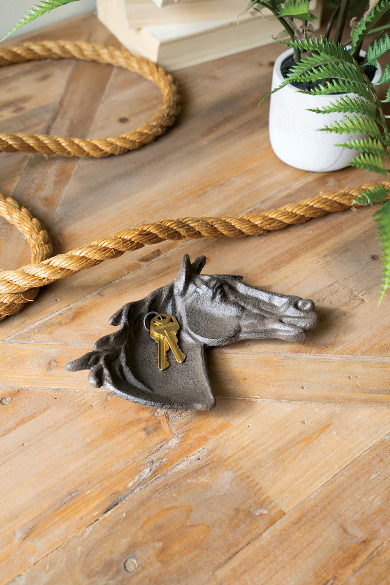 Cast Iron Horse Trinket Tray