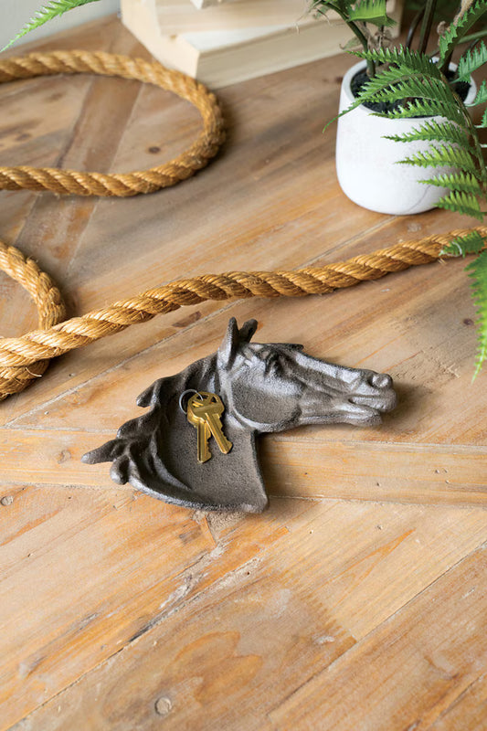 Cast Iron Horse Trinket Tray