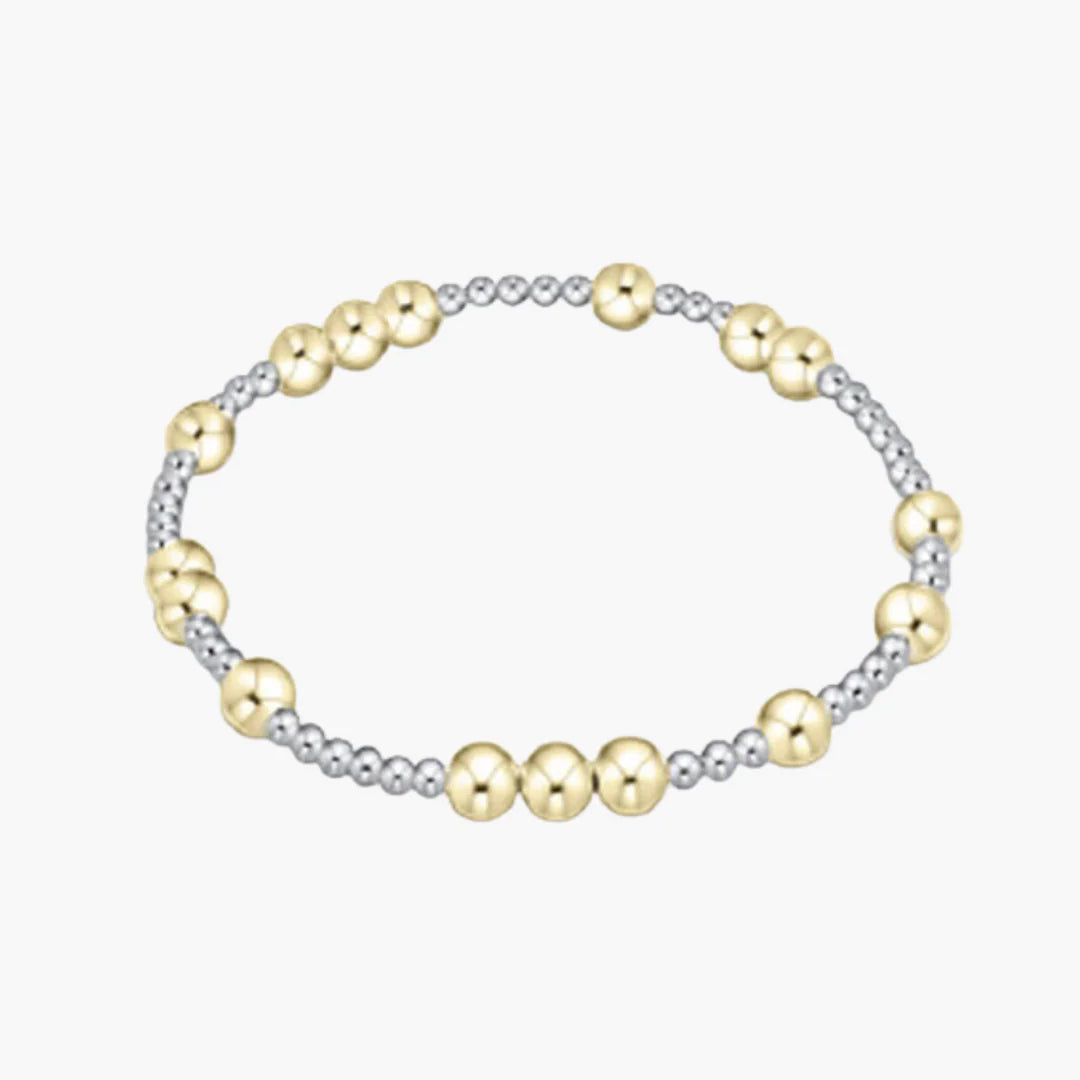 Hope Unwritten 5mm Bead Bracelet - Mixed Metal