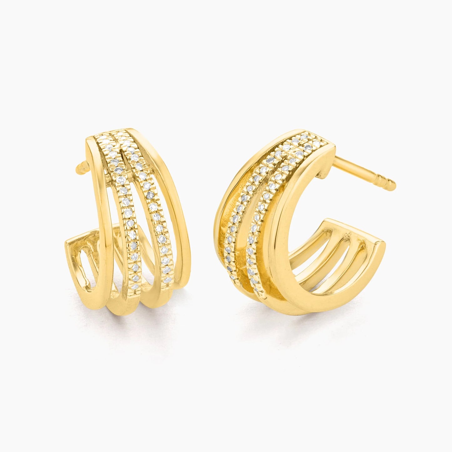 Wrap Around Huggie Earrings