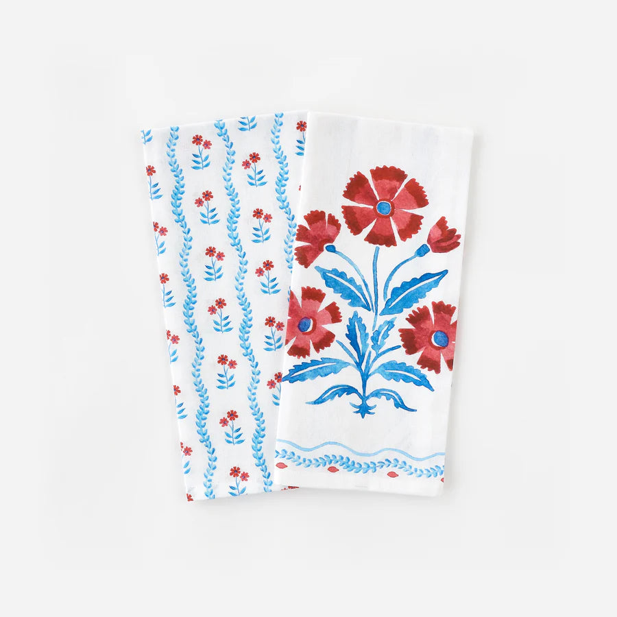 American Holiday Dish Towel Floral