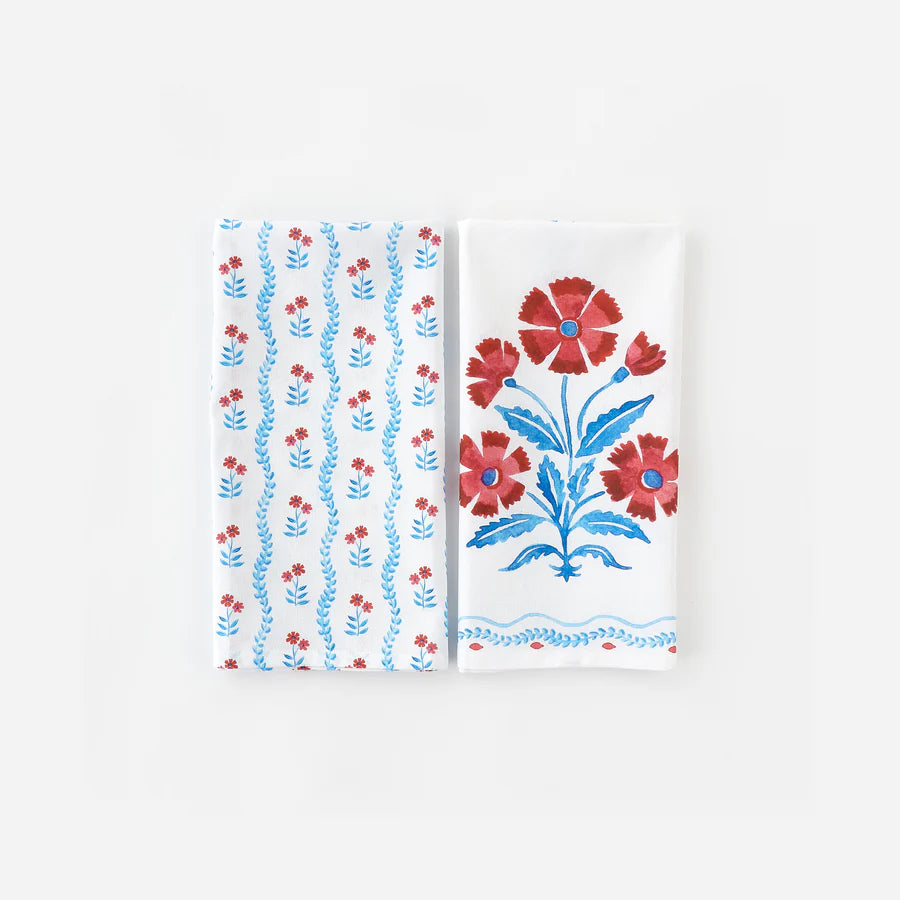 American Holiday Dish Towel Floral
