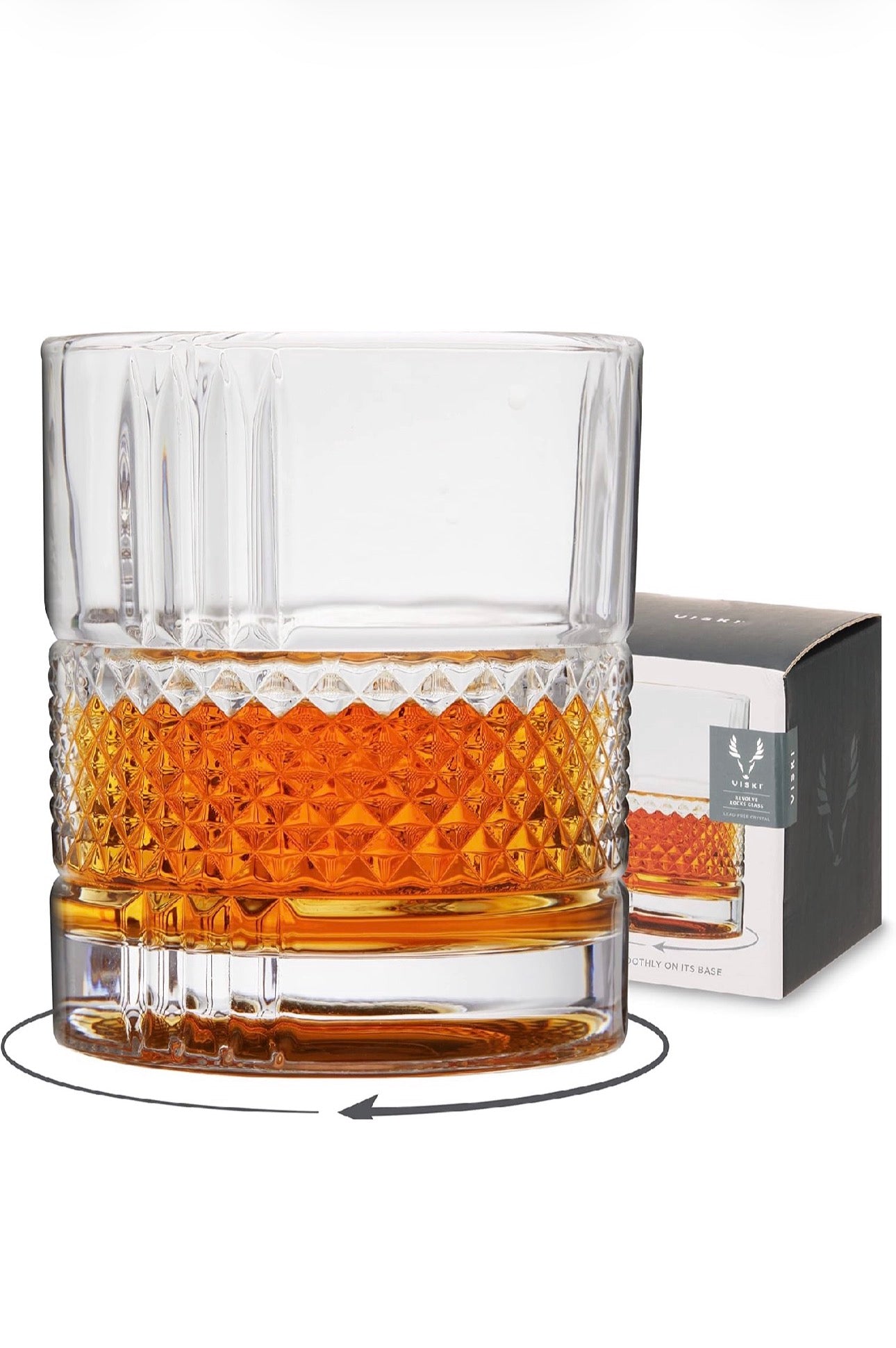 Revolve Spinning Whiskey Glass