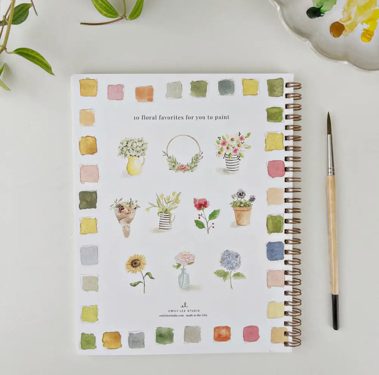 Flowers Emily Lex Watercolor Workbook