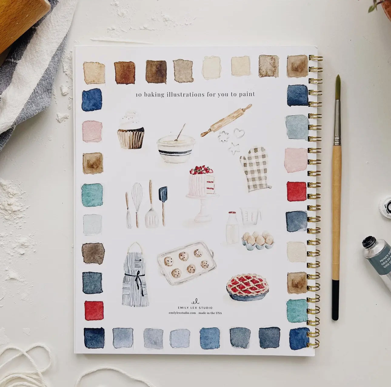 Baking Emily Lex Watercolor Workbook