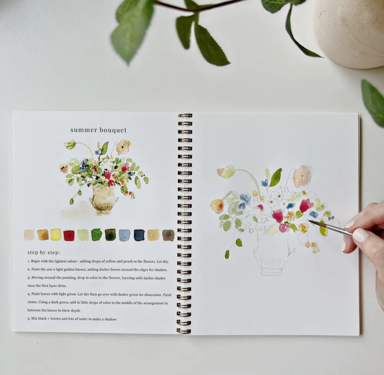 Bouquets Emily Lex Watercolor Workbook