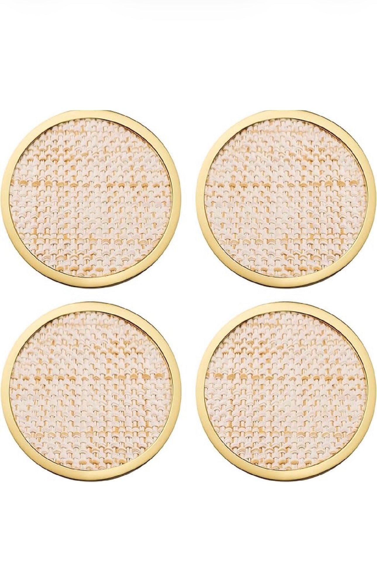 Lilly Pulitzer Raffia Coaster Set