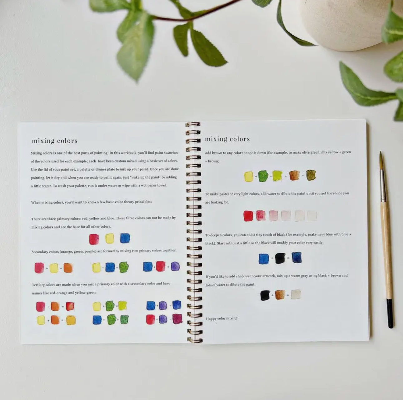 Bouquets Emily Lex Watercolor Workbook