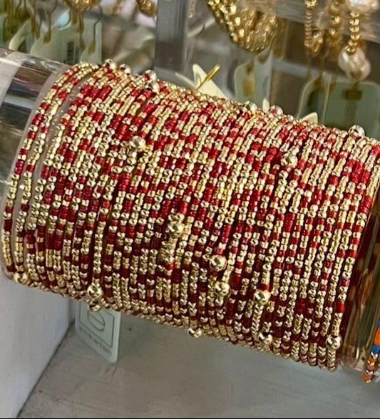 Gameday Hope Unwritten Gold and Garnet Bracelet