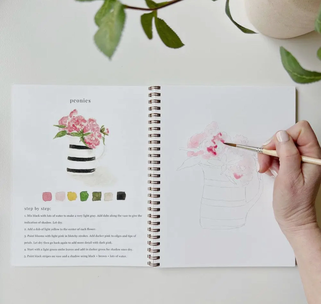 Bouquets Emily Lex Watercolor Workbook