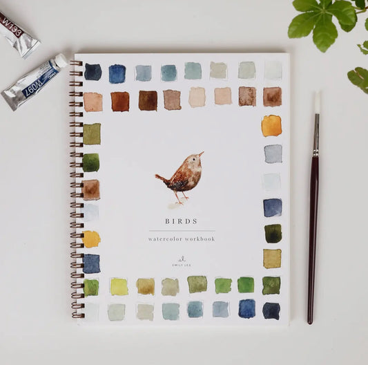 Birds Emily Lex Watercolor Workbook