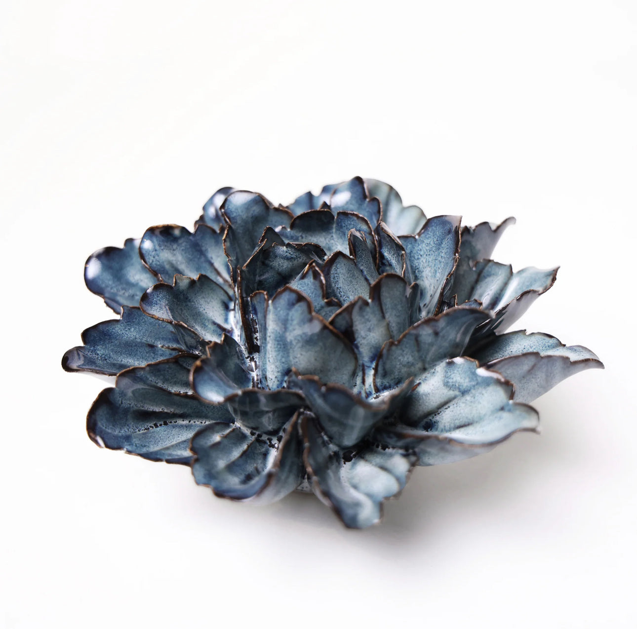 Blue 14 Ceramic Flower