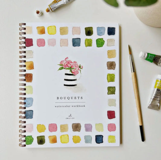 Bouquets Emily Lex Watercolor Workbook