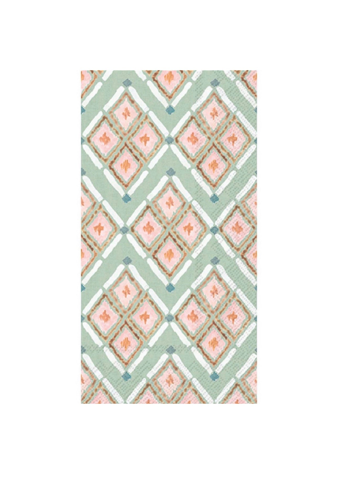Paper Guest Towels Pack/20 Watercolor Coast Diamonds-Coastal