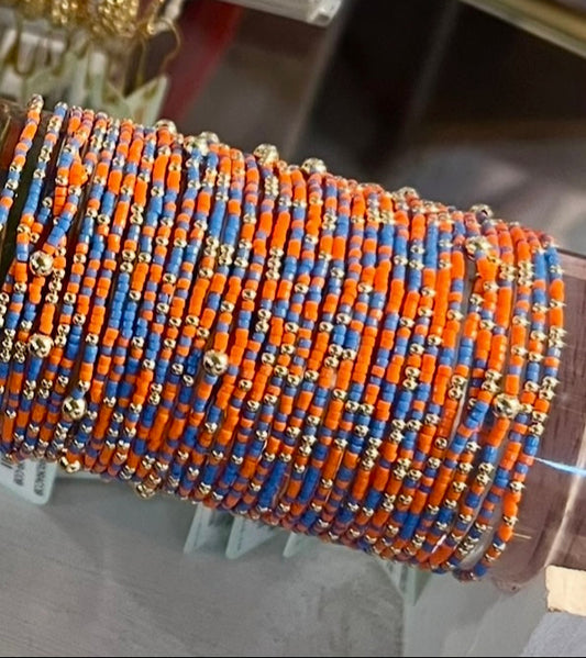 Gameday Hope Unwritten Orange and Cobalt bracelet