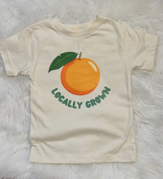 Kid's "Locally Grown" Orange Tee