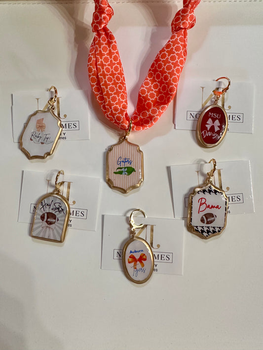 Handcrafted Porcelain Game Day Charms