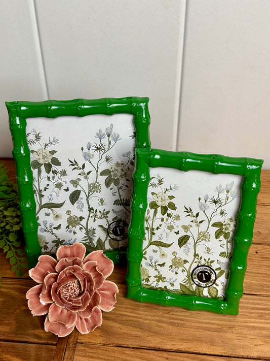 Bamboo Frame Green 5x7