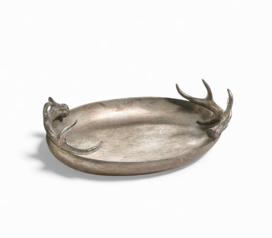 Antler Handled Bowl Silver