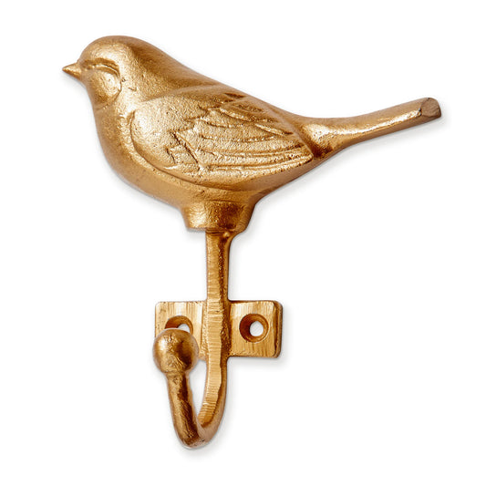 Bird Wall Hook - Gold