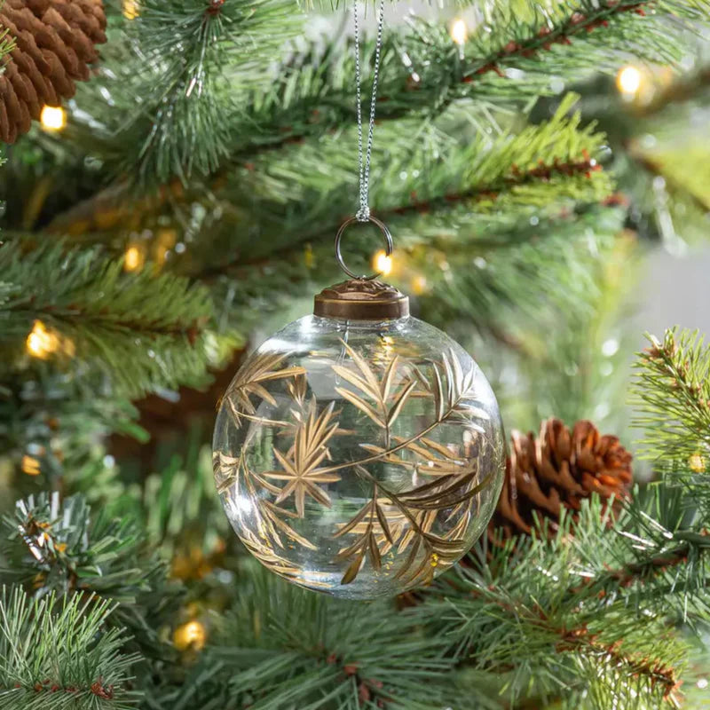 Etched Vintage Fir Ornament